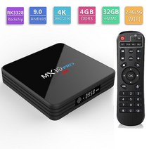 MX10 프로 안드로이드 9.0 스마트 TV 박스 RK3328 4 기가 바이트 32 수신기 4K 와이파이 미디어 플레이어 플레이 스토어 애플 호환 리케이션 셋톱, [04] Au 플매트 카펫 러그, [01] 4G 32G TV BOX