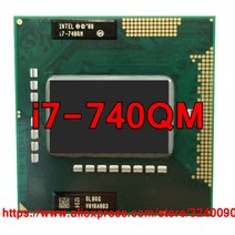 I7-8700K 오리지널 인텔 코어 i7 740QM 1.73GHz2.93Ghz 쿼드 PGA988 SLBQG 모바일 CPU 노트북 프로세서, 한개옵션0