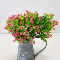 한소픈 방울꽃 열매 조화 부쉬 1P 5color 꽃다발 인테리어 소품 사진 소품 매장소품 카페소품, 핑크