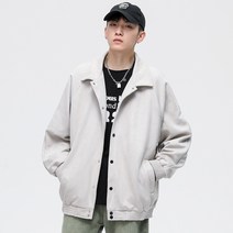 오버클래쓰 남성 아우터 자켓 루즈핏 긴팔 카라넥 캐주얼점퍼