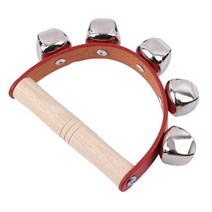 오르프2019 새로운 도착 나무 떨고 handbell 딸랑이 소리 장난감 악기 선물 아기를위한 아이 재미있는, 01 Red
