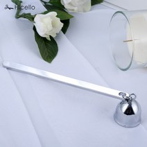 캔들용품 촛불 스너퍼 벨 모양 스테인레스 스틸 빈티지 양초 심지 소화기 불꽃 홈 로즈 골드 실버 블랙 청, 06 Silver