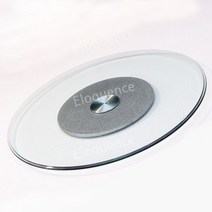 가정용 강화유리 회전식탁 중식식탁 회전판 중식당 주방, 22. 실버  베이스  100cm 표준 두께