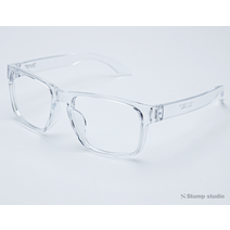 !!누적판매 1만개돌파!! 프레임보안 재입고 블루라이트차단 오버사이즈 안경테 스텀프스튜디오 투명뿔테 SPTG2021L (주문폭주 배송지연)