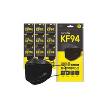 웰크론 케어온 베이직 KF94마스크 검정 1P 120개
