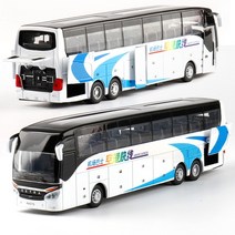 132 시뮬레이션 합금 버스 비즈니스 공항 버스 관광 관광 장거리 럭셔리 버스 모형 자동차 모델 5 문, 1.A