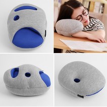 낮잠베개 빨아쓰는베개 옆잠 숙면 팔걸이 블루 23CM