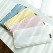 꿈두부 신생아 납작베개, 화이트 + 핑크