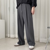 남자 인트 데일리 주름 와이드 슬랙스