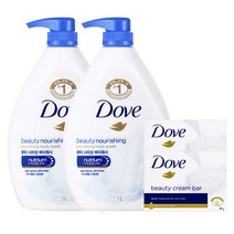 도브 바디워시 바디클렌저 대용량 1000mlX2개+도브 화이트 비누 90g 2개, [PA1]바디워시 2개+비누 2개