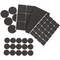 소음방지패드 장판 찍힘 눌림 방지 가드 스티커 의자 끌림 쇼파 끄는소리 스크래치 커버, 사각 12매(4.5x4.5cm)