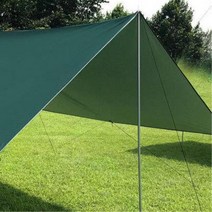 KYK704246나홀로여행 미니타프 차박 텐트 등산 천막 낚시 그늘막 방수 타프 캠핑, 블루