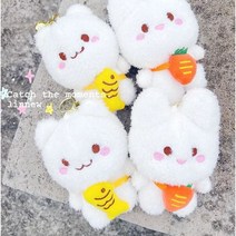 인형가방장식당근토끼 물고기고양이 열쇠고리 12CM 귀여운 애착인형 동물인형 키홀더 자동차키 봉제 키링 캐릭터 어린이날선물 단체선물 유치원가방고리, 당근토끼