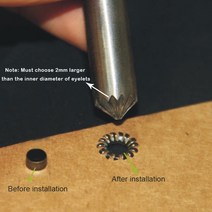 (1 대/몫) 구멍 펀치 공구의 3mm-12mm 균열. 작은 구멍 설치 도구 버튼 몰드 의류 및 액세서리, 11mm
