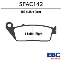 EBC 버그만650 프론트 브레이크패드 SFAC142, 1개