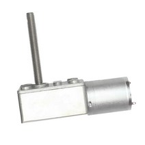 QDY 24 금속 가역 DC 모터 웜 기어드 잠금, 90RPM, 실버, 1개