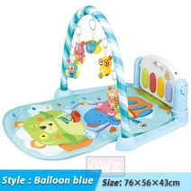 아기 체육관 신생아 유아 놀이 놀이방 매트 베이비 장난감 25 스타일 음악 랙 퍼즐 카펫 러그 피아노 키보드 어린이 크롤링 활동, [14] Hot Balloon Blue
