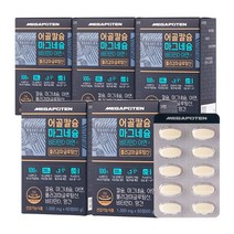 메가포텐 뉴질랜드 비소성 어골칼슘 마그네슘 비타민D 아연 폴리감마글루탐산 / 뼈건강, 5박스, 60정