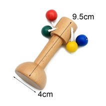 몬테소리 유아 블록 교육 몬테소리-신생아 및 유아용 나무 장난감 물체 피팅 운동 손으로 잡는 계란 컵 큐브 상자 아기 침대 벨 딸랑이 보컬 선물, [05] 1