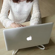 접이식 노트북스탠드 맥북거치대 받침대 독서대 쿨러, 화이트