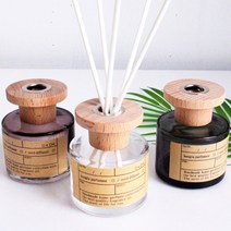 심플 우드 차량용 천연 디퓨저 방향제 100ml 인테리어, 브라운, 테싯