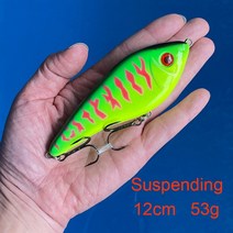 무늬오징어피규어 낚시 도구 액세서리 낚시미끼 미끼 큰 수영 글라이드 베이트 12cm 53g 58g 가라앉는 107, 12 X 12cm 53g