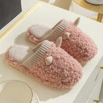 녹각면 슬리퍼 여자 가을 겨울 실내 미끄럼 방지 거실 보온 커플 가정용 겨울 슬리퍼 남자 도매