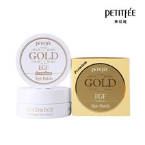 뷰티PETITFEE 프리미엄 골드 EG 아이 패치 주름 방지 마스크 다크 서클 크리스탈 모이스처라이징 화품 60, 한개옵션1, 01 Premium Gold EGF