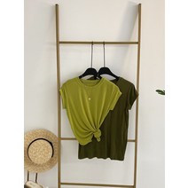 허니제이 / 1+1 타라오 캡소매 반팔 라운드 티셔츠