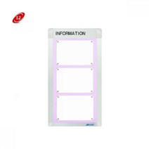 A형 다보자석 로고게시판 ADL-A3-V3 세로형 흰색 핑크 M05822-03 자석액자