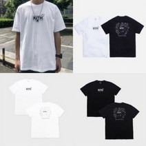 [gm마켓] kith 베이직 박스로고 오버핏 반팔 티셔츠 Midnight Snack