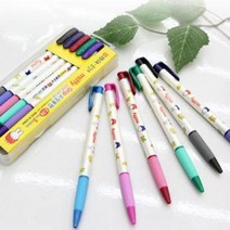 동아 홍당무 미피 그립 볼 포인트 펜 0.38mm 유성볼펜, 0.38mm 그린