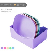 DFMEI 식기 접시 플라스틱 접시, [6개들이-팩-믹싱-디스크+랜덤-머신-시트]