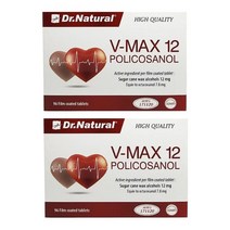 Dr Natural V-MAX 12 Policosanol 닥터내츄럴 브이 맥스 폴리코사놀 96정 2개