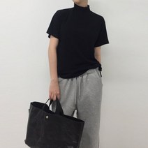 여자 반목폴라 터틀넥 이너 반팔 티셔츠 5col