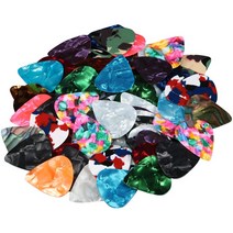 10/20Pcs 기타 추천 및 픽업 홀더 일렉트릭 기타베이스 우쿨렐레 스틱 무작위 컬러, [05] 071mm Random 20pcs