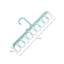 코트 옷걸이 다기능 옷 건조 랙 건조 옷 바지 양말 수건 옷장 공간 보호기 후크 플라스틱 구성, 하나, Cyan