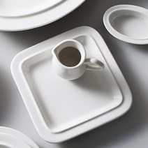 시라쿠스 메이플 접시 컬렉션 코지 정사각 접시, 윈터그레이