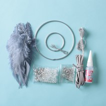 드림캐쳐 DIY키트 무드 LED 감성캠핑 인테리어 좋은선물 방꾸미기, 실버스카이/DIY제품