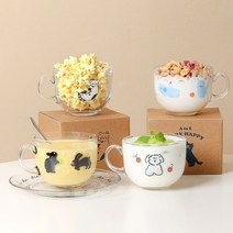 로마네 요거트볼 시리얼 글라스 머그 아포카토 아침 Romane, 랑이