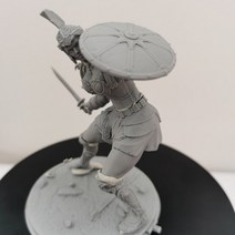 디오라마 미니어처 피규어 모형 조경 90mm 스케일 수지 모델 키트 gk 그리스 여성 전사 조립되지 않은 도색되지 않은 diy 장난감, [01] unpainted