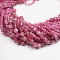 핑크 토르말린(루벨라이트) 컷팅 원석 천연석 팔찌만들기 DIY 재료 부자재