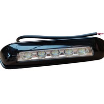 12v rv led 천막 현관 빛 방수 캠핑카 caravan interior wall lamps light bar van camper trailer outside lamp, 검은색