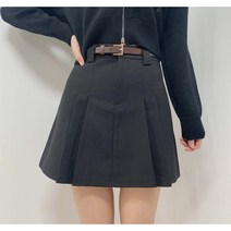 [벨트세트] 플리츠 스커트