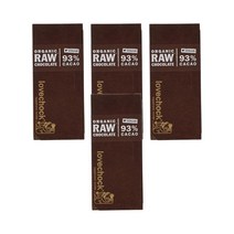 러브초크 로우 초콜릿 비건 93프로 카카오 70gr 8개 Lovechock Chocolate Vegano Puro 93, 4팩