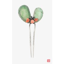 NASCHENKA 나스첸카 혜여 [나스첸카] 사랑의 눈빛만을 _ 비취 뒤꽂이 산호 쪽진머리비녀