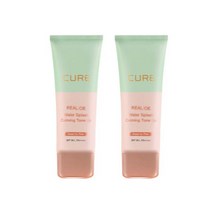 김정문알로에 그린 진정 톤업 선크림 톤업크림 (40g+40g) 큐어 리알로에 워터 스플래쉬 카밍