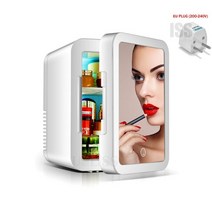 냉장고 100리터 미니 투도어 미니 8l 화장품 with led light mirror, 나는 4l 집 차
