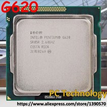 리퍼 CPU 기존 인텔 cpu 펜티엄 g620 3 m 캐시 2.60 ghz lga 1155 tdp 65 w 데스크탑 (1 일 이, 한개옵션0