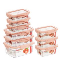크리아 커버분리형 밀폐용기 9조 세트 eunhye*21326159EA wowmarket032*268003352xj, 퍼플